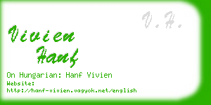 vivien hanf business card